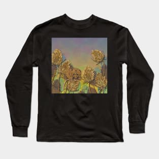 Harvest Mouse and Teasels Long Sleeve T-Shirt